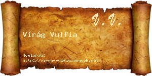 Virág Vulfia névjegykártya
